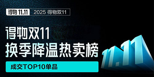 得物发布双11降温热卖榜！这些服饰品牌单品卖爆了