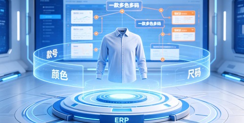 服装ERP系统如何高效处理"款-色-码"组合爆炸SKU？