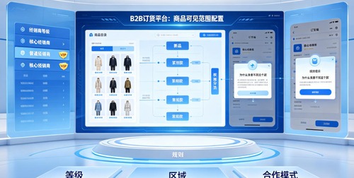 经销商等级不同，看到的商品也不同：B2B订货平台权限的五个配置实现方案