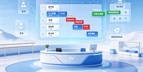 舞蹈工作室排课老是冲突？ERP预约系统如何实现智能排课与冲突自动标红
