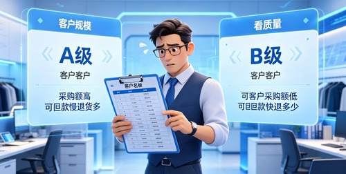服装批发ERP的客户分级，正在从“看规模”转向“看质量”