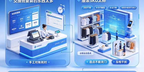 服装门店交接班和盘点数据对不上，问题出现在哪里？哪个 POS 效率高？